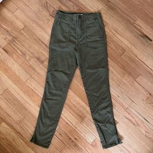 Joie pants army green stretch skinny 25